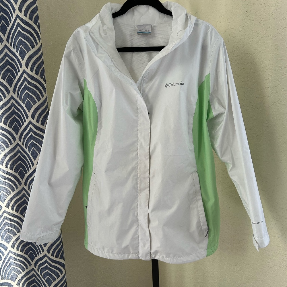 Columbia Acadia II Rain Jacket 1X White